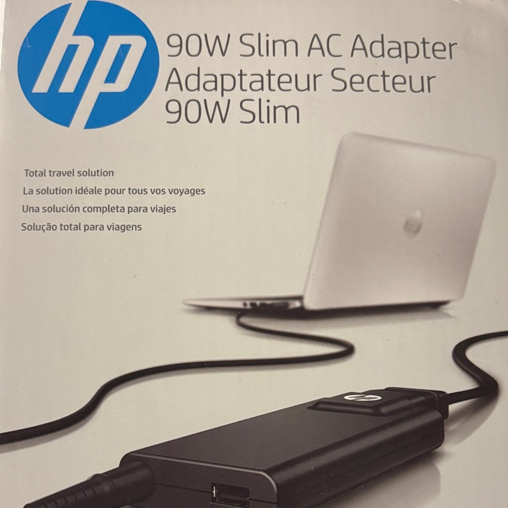 HP Slim 90W AC Adapter - Black